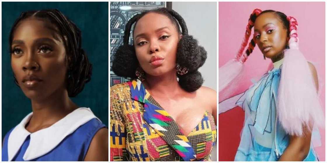 Photos of Tiwa Savage, Yemi Alade and Cuppy. Photos of Tiwa Savage, Yemi Alade and Cuppy.