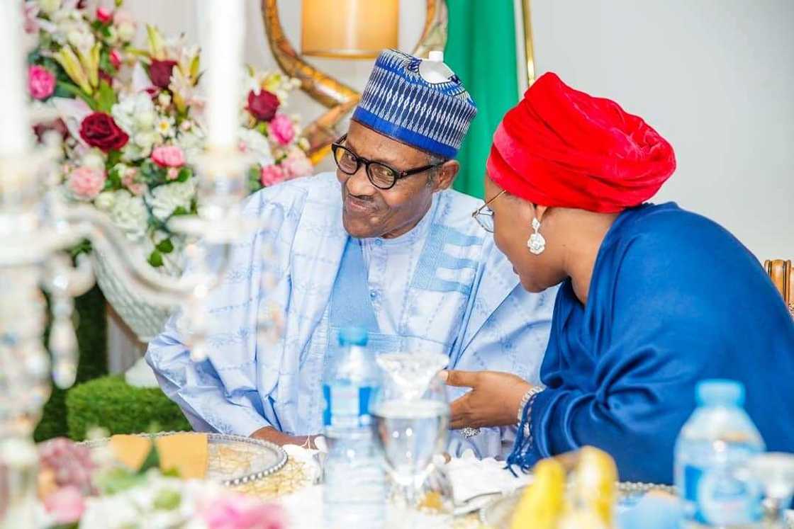 First Lady Aisha Buhari explains how she survived early marriage First Lady Aisha Buhari explains how she survived early marriage