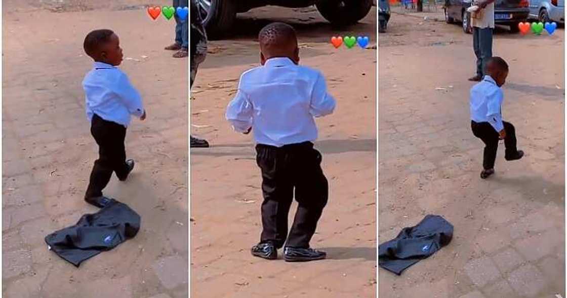 Little boy dances with swag Little boy dances with swag