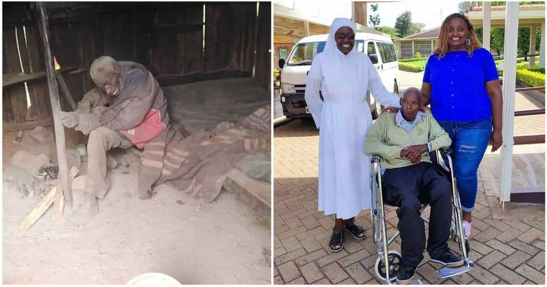 Mzee Kunene, Kenya, abandoned by his family Mzee Kunene, Kenya, abandoned by his family