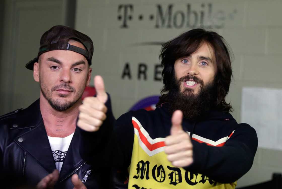 Shannon Leto and Jared Leto in Las Vegas, Nevada. Shannon Leto and Jared Leto in Las Vegas, Nevada.