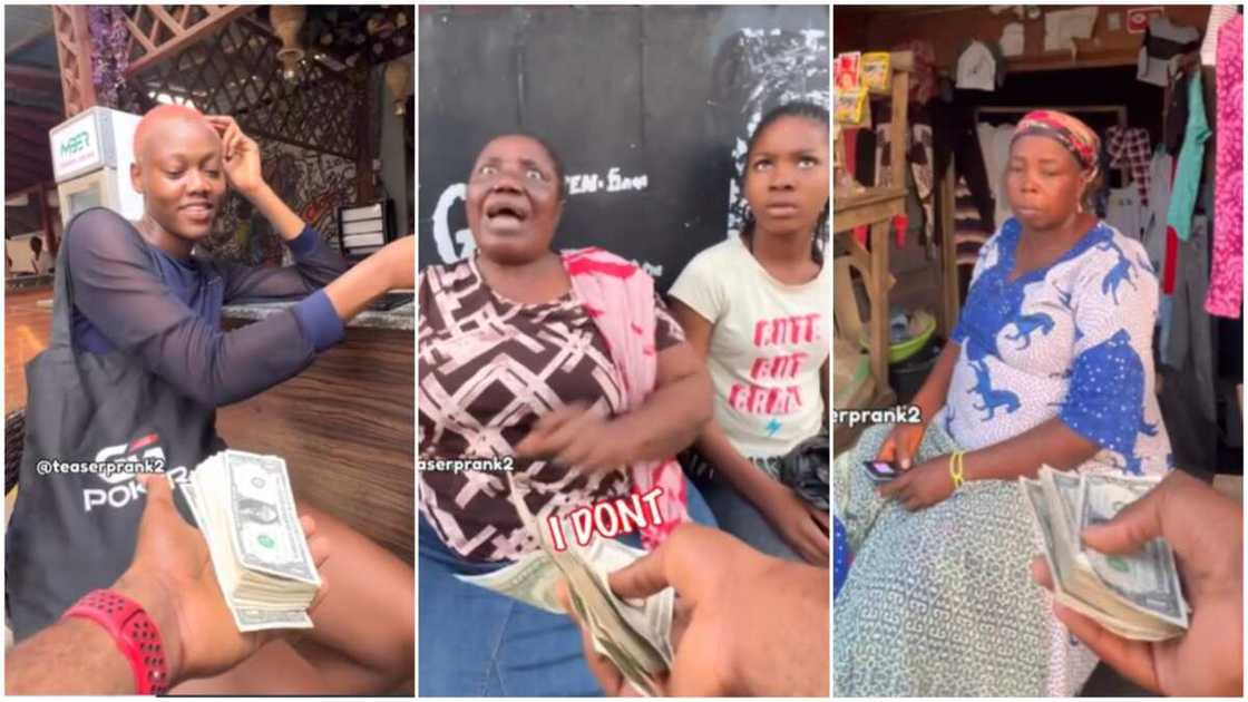 Dollars spending in Nigeria/Women in the market. Dollars spending in Nigeria/Women in the market.