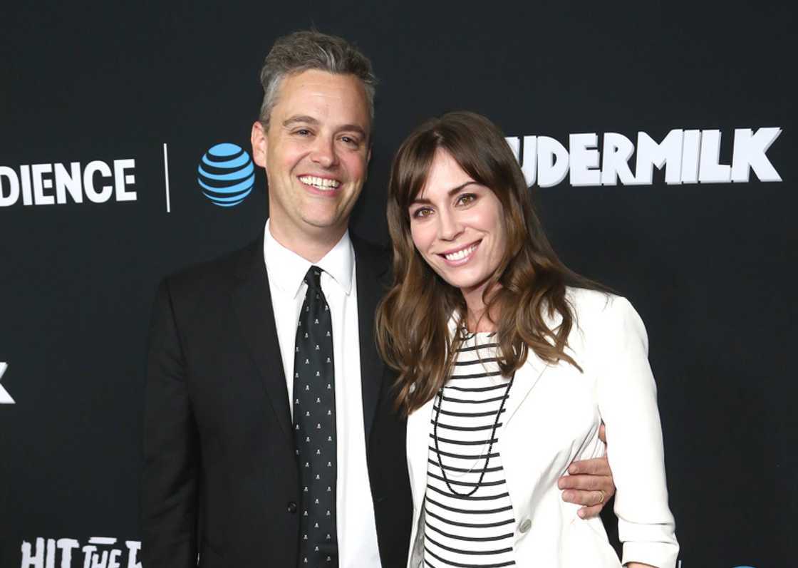Bobby Mort and Laurel Coppock attend the AT&T AUDIENCE Network Premieres "Loudermilk" And "Hit The Road" in Los Angeles