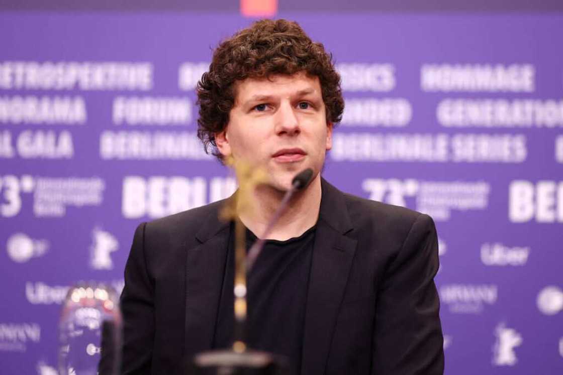 Jesse Eisenberg attends the "Manodrome" press conference. Jesse Eisenberg attends the "Manodrome" press conference.