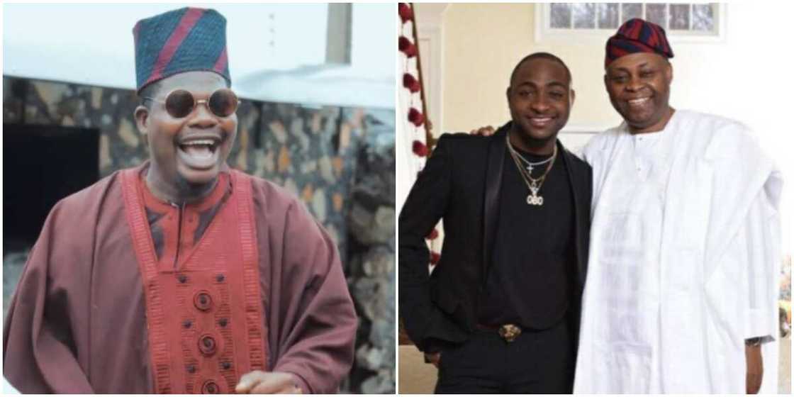 Mr Macaroni and Davido's father