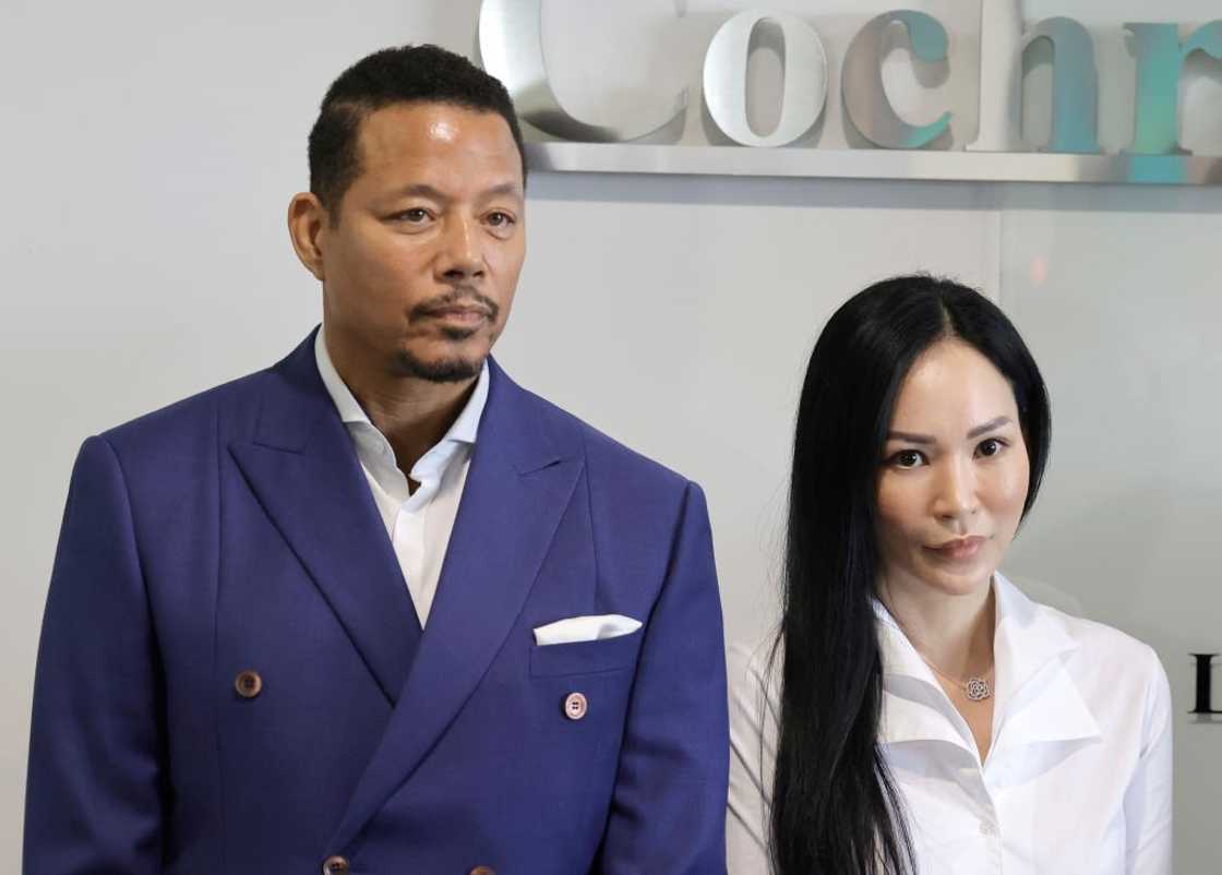 American actor Terrence Howard and his fiance Miranda Pak American actor Terrence Howard and his fiance Miranda Pak