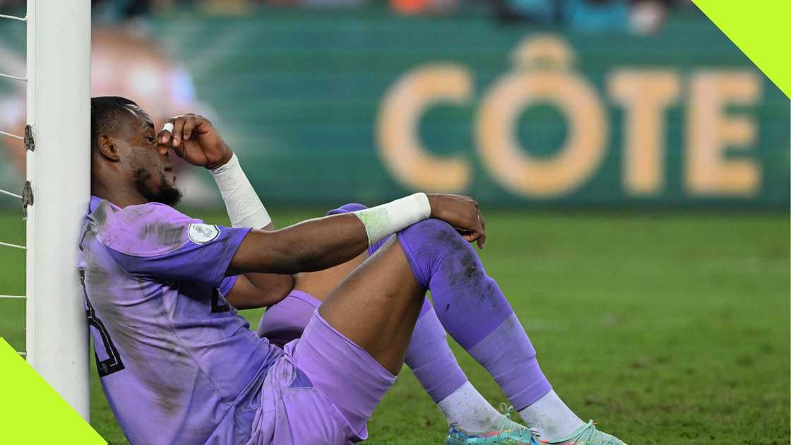 Stanley Nwabali sad Stanley Nwabali sad