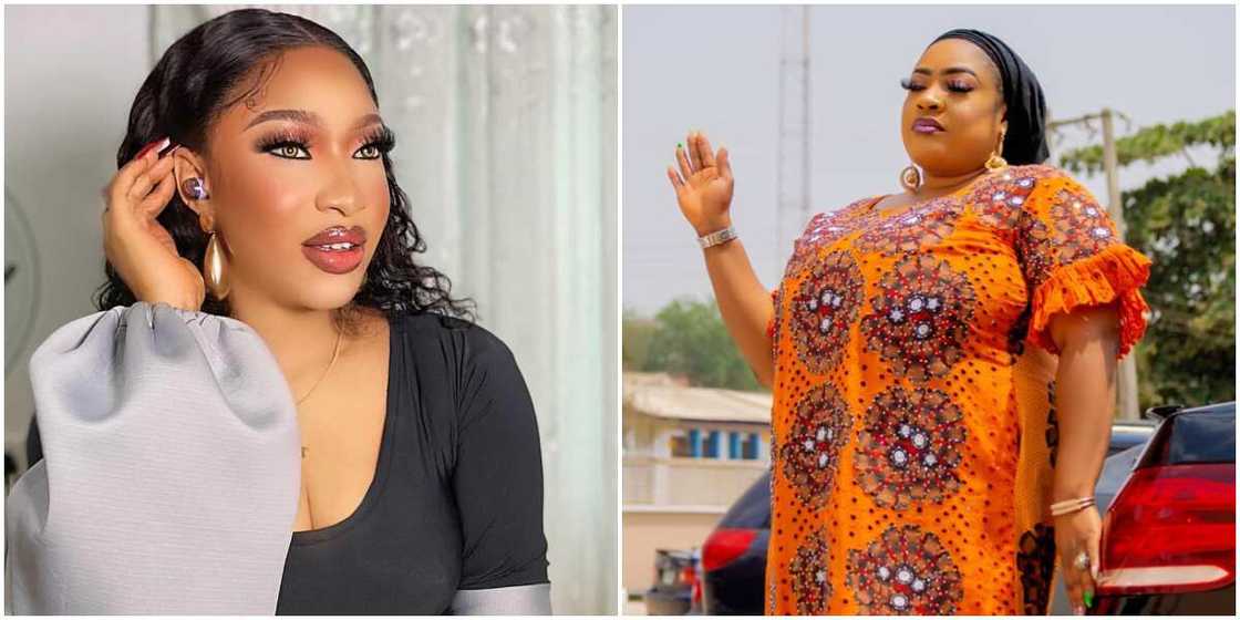 Tonto Dikeh and Foluke Daramola