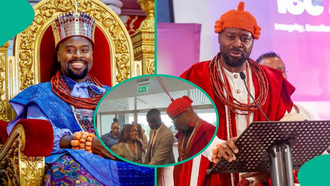 Olu of Warri visits Lagos, meets Governor Babajide Sanwo-Olu