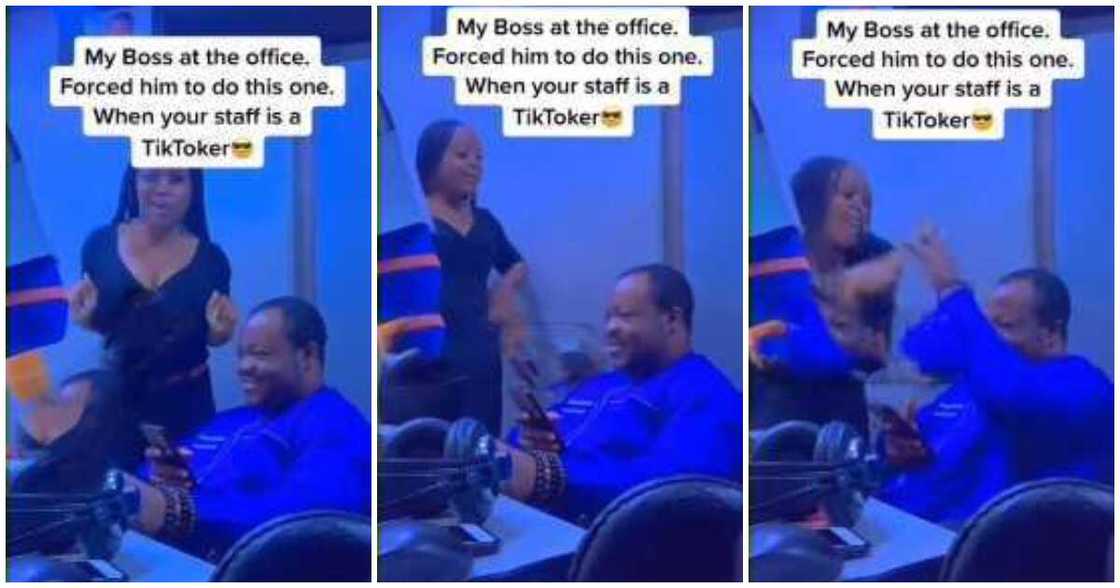 Lady does TikTok video at office, boss unmoved, Soldier by Falz featuring Simi Lady does TikTok video at office, boss unmoved, Soldier by Falz featuring Simi
