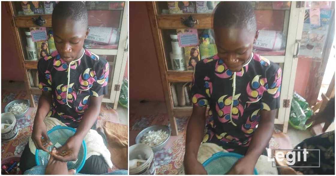 15-year-old boy fixing nails for women 15-year-old boy fixing nails for women