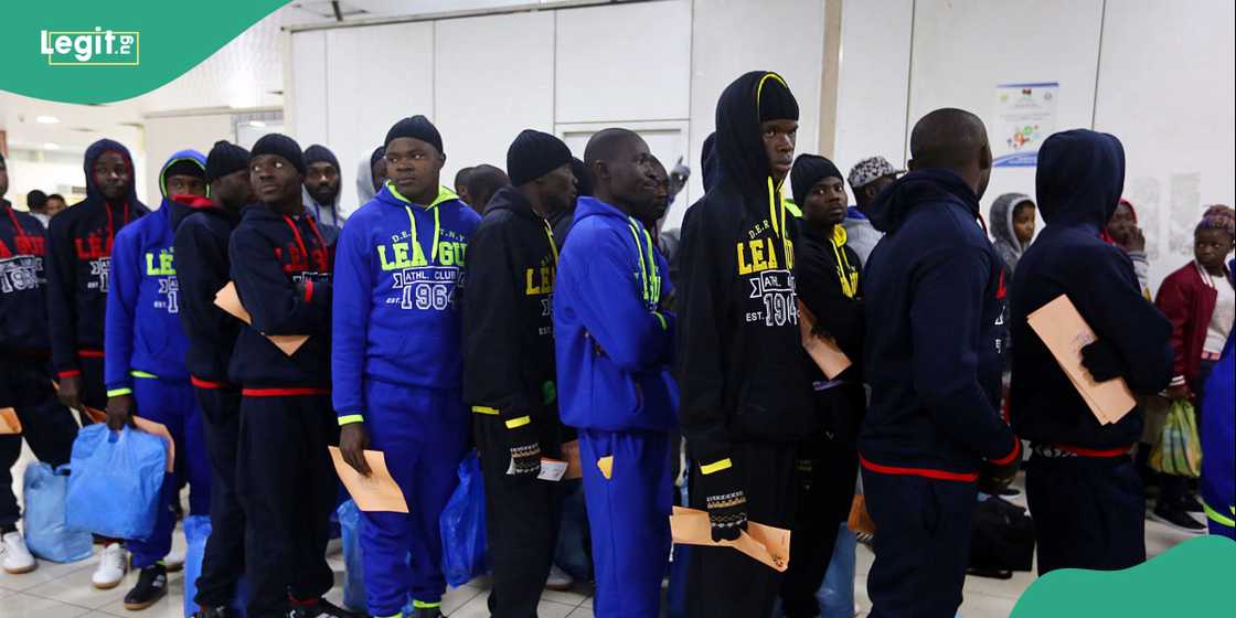 Liberia receives the first batch of migrants under its new agreement with the United States.