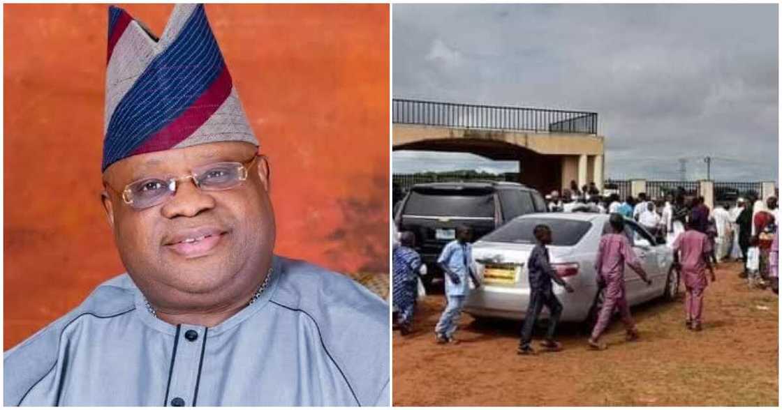 Adeleke left Eid prayer ground/ Osogbo Eid prayer ground/ Adeleke and Eid prayer ground