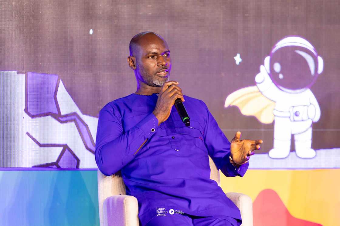 Legit.ng, business desk HOD, Victor Enengedi, Lagos Startup Week, panel session Legit.ng, business desk HOD, Victor Enengedi, Lagos Startup Week, panel session