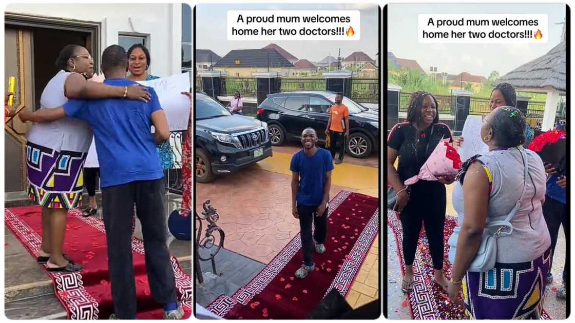 Photo of mother and children Photo of mother and children