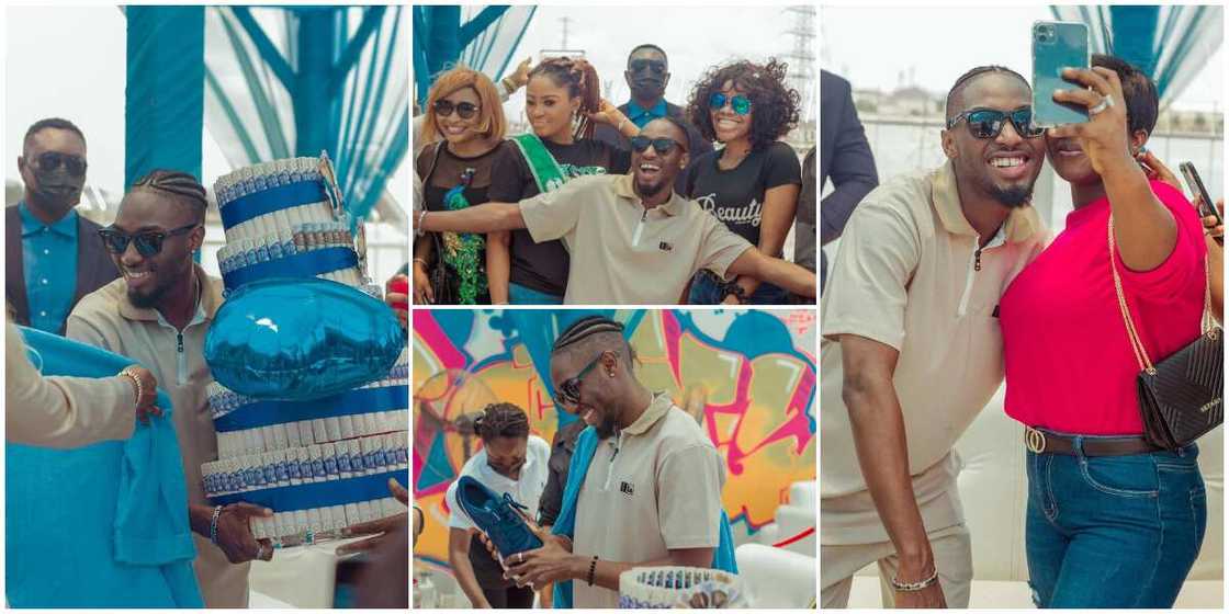 BBNaija: Jaypaul's 'five' fans overwhelm him with loads of gifts