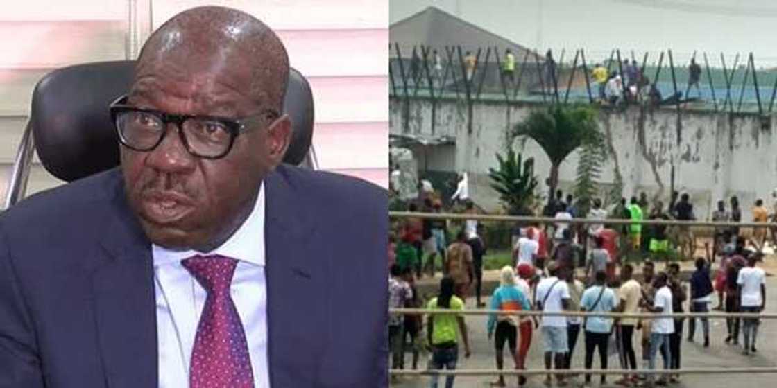 Zanga-zangar EndSARS: Obaseki ya ba fursunonin da suka tsere nan da Juma'a su koma Zanga-zangar EndSARS: Obaseki ya ba fursunonin da suka tsere nan da Juma'a su koma