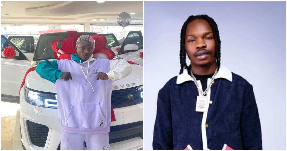 Photos of Naira Marley and Portable