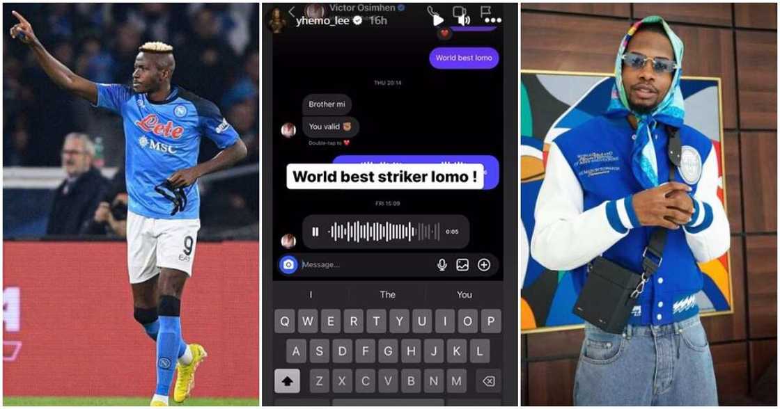 Photos of Victor Osimhen and Yhemo Lee Photos of Victor Osimhen and Yhemo Lee