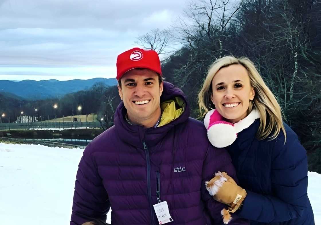 Shep and Katherine Trotter pose outdoors