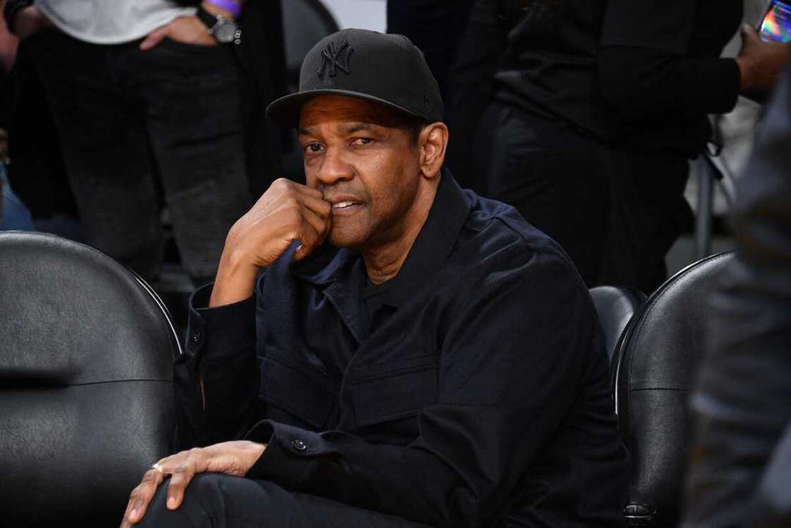 Denzel Washington at Crypto.com Arena in Los Angeles, California Denzel Washington at Crypto.com Arena in Los Angeles, California
