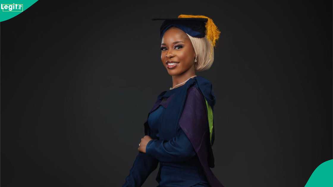 A businesswoman who started university with low grade shows final CGPA. A businesswoman who started university with low grade shows final CGPA.