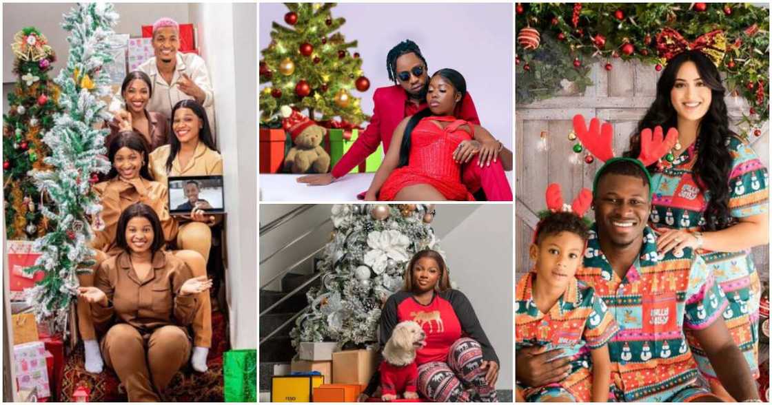 Christmas photos of BBNaija stars.