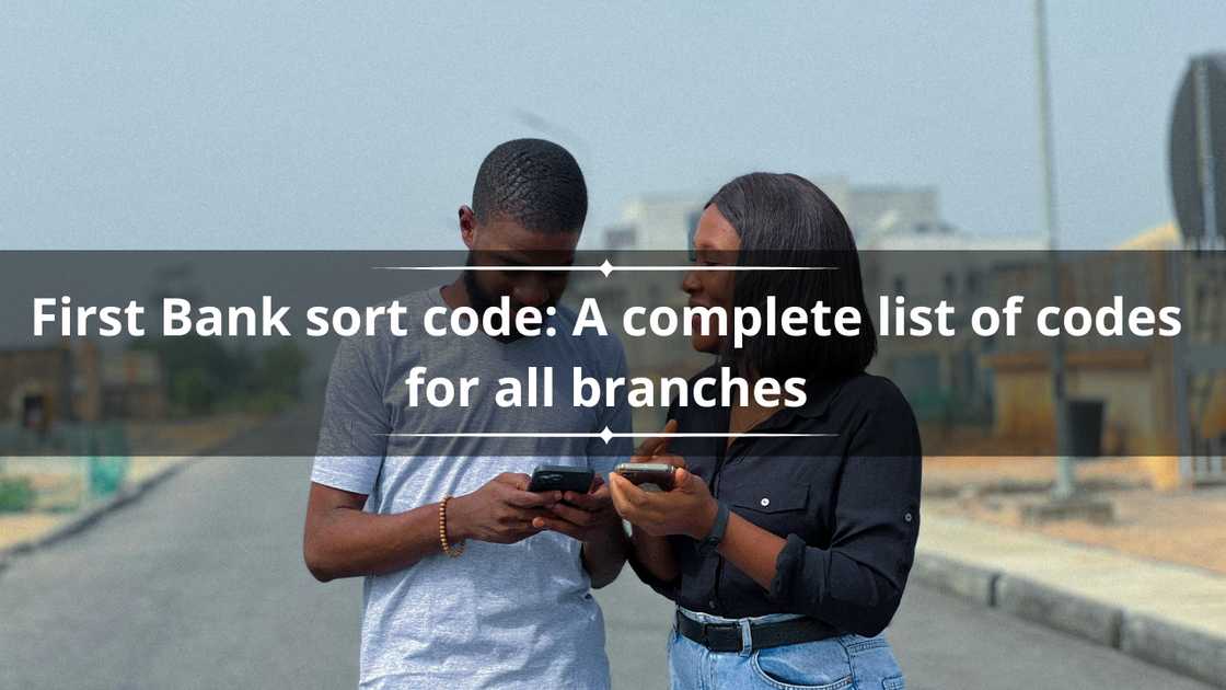 First Bank sort code