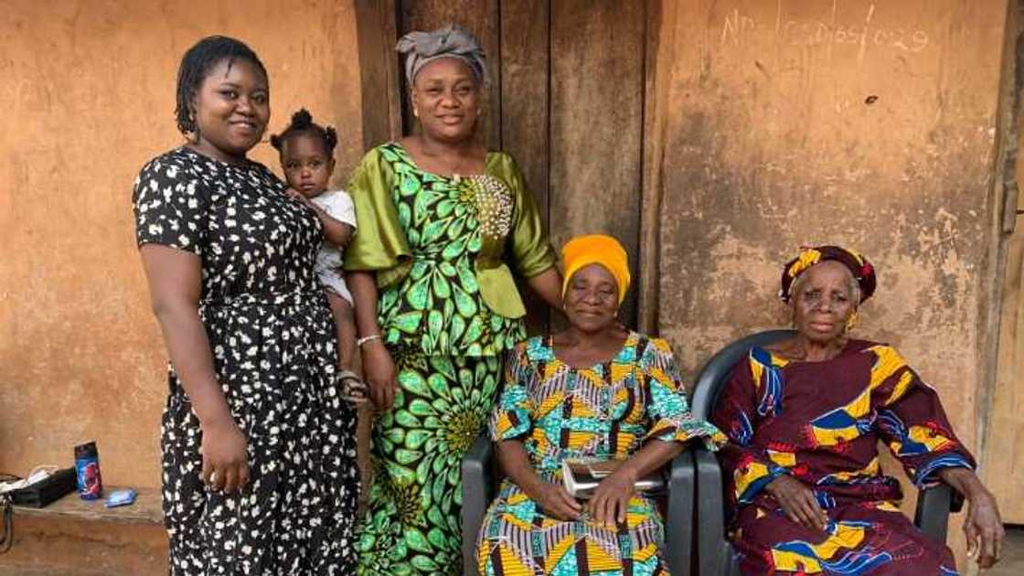 A 5 generations photo of a Nigerian family. A 5 generations photo of a Nigerian family.