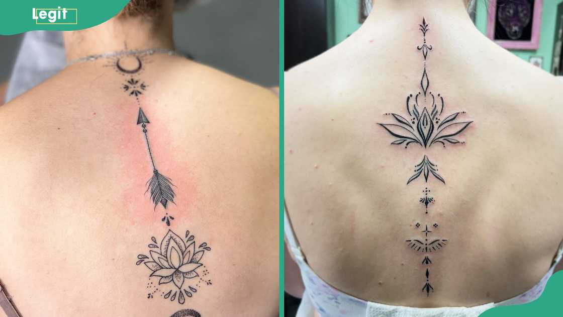 Lotus arrow tattoo