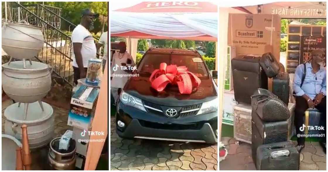 New car, family, daughter, husband's house New car, family, daughter, husband's house