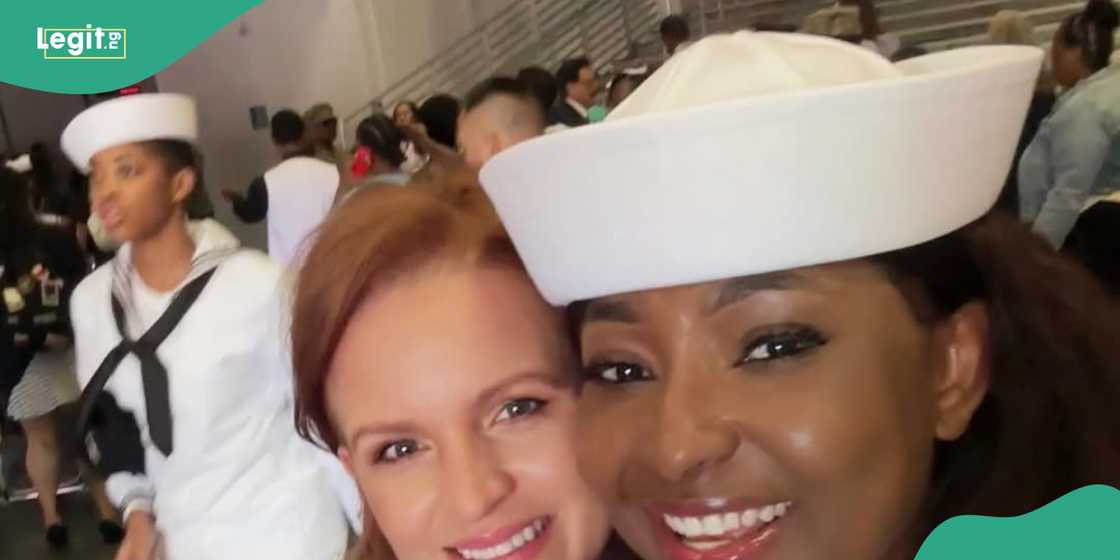 Grace Charis-Bassey opens up about her life in US Navy. Grace Charis-Bassey opens up about her life in US Navy.