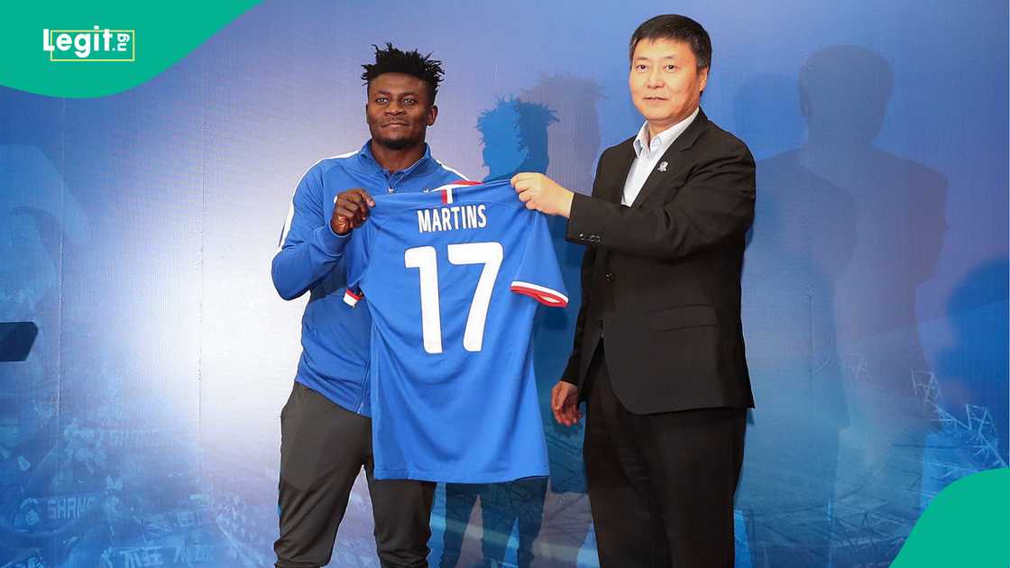Obafemi Martins, Shanghai Shenhua, China. Obafemi Martins, Shanghai Shenhua, China.