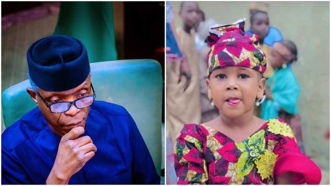 Hanifa Abubakar: VP Osinbajo Visits Parents of 5-Year-Old Girl Killed by School Proprietor in Kano