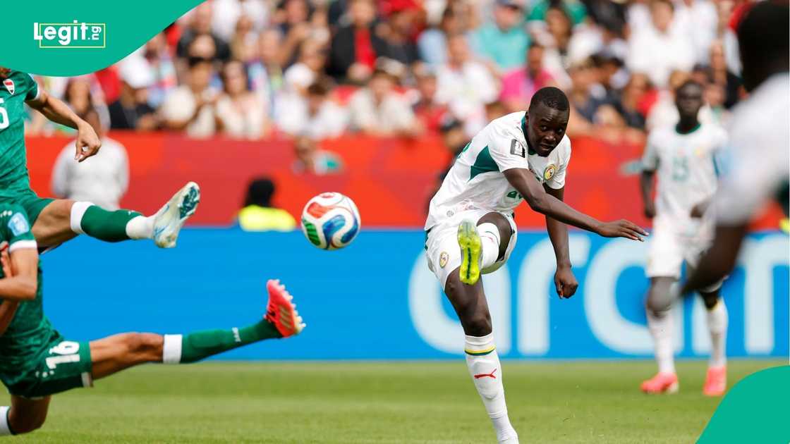 Senegal, FIFA, Iraq, Pape Gueye, World Cup, Football. Senegal, FIFA, Iraq, Pape Gueye, World Cup, Football.
