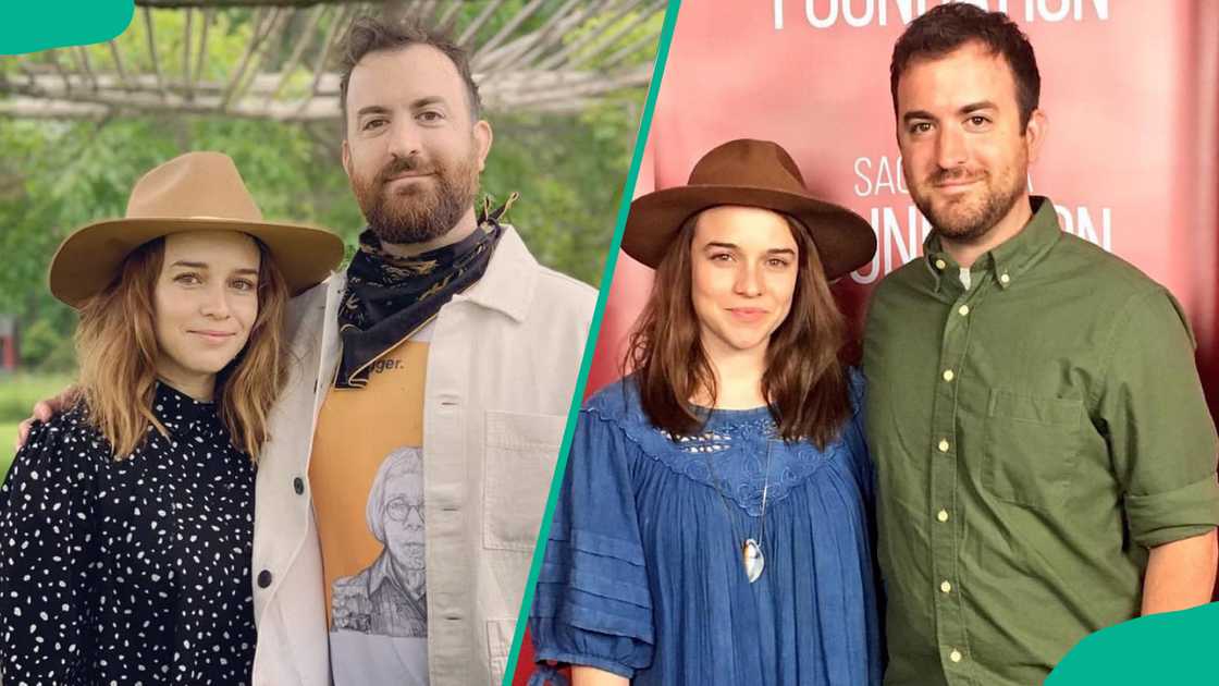 Renée Felice Smith with her partner, Christopher Gabriel Renée Felice Smith with her partner, Christopher Gabriel