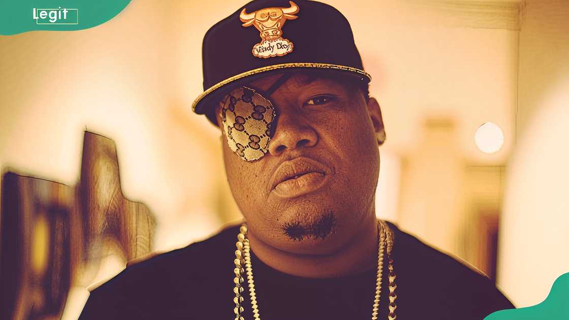 Rapper Doe B in a black outfit Rapper Doe B in a black outfit