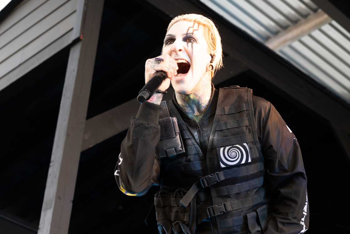 Chris "Motionless" Cerulli of Motionless in White performs at Avondale Brewing Company in Birmingham, Alabama Chris "Motionless" Cerulli of Motionless in White performs at Avondale Brewing Company in Birmingham, Alabama