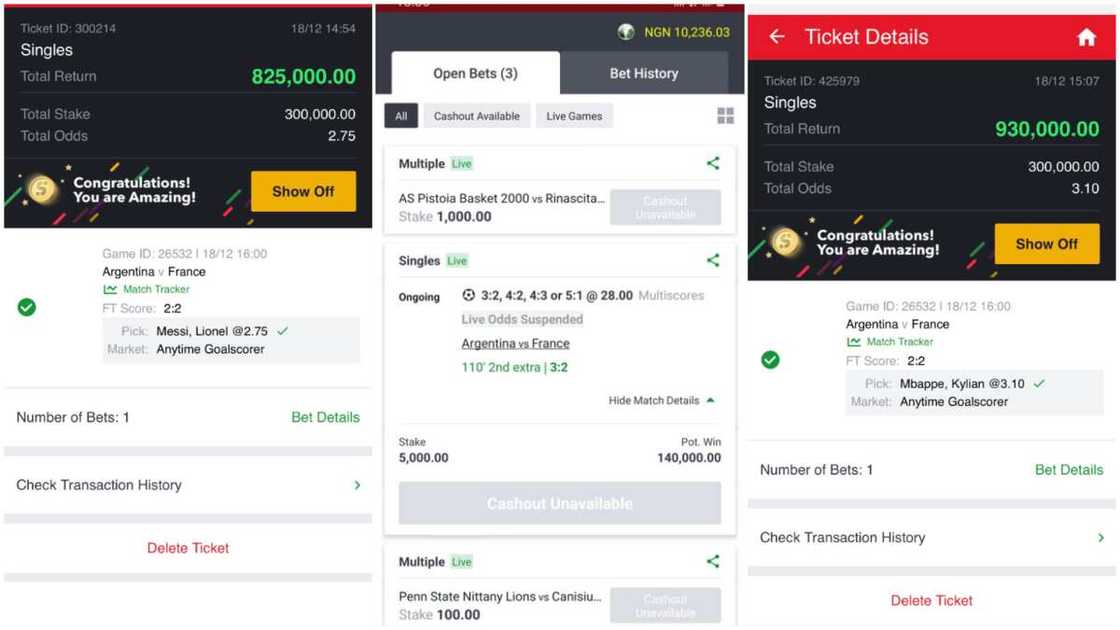 France vs Argentina/many won millions of naira. France vs Argentina/many won millions of naira.