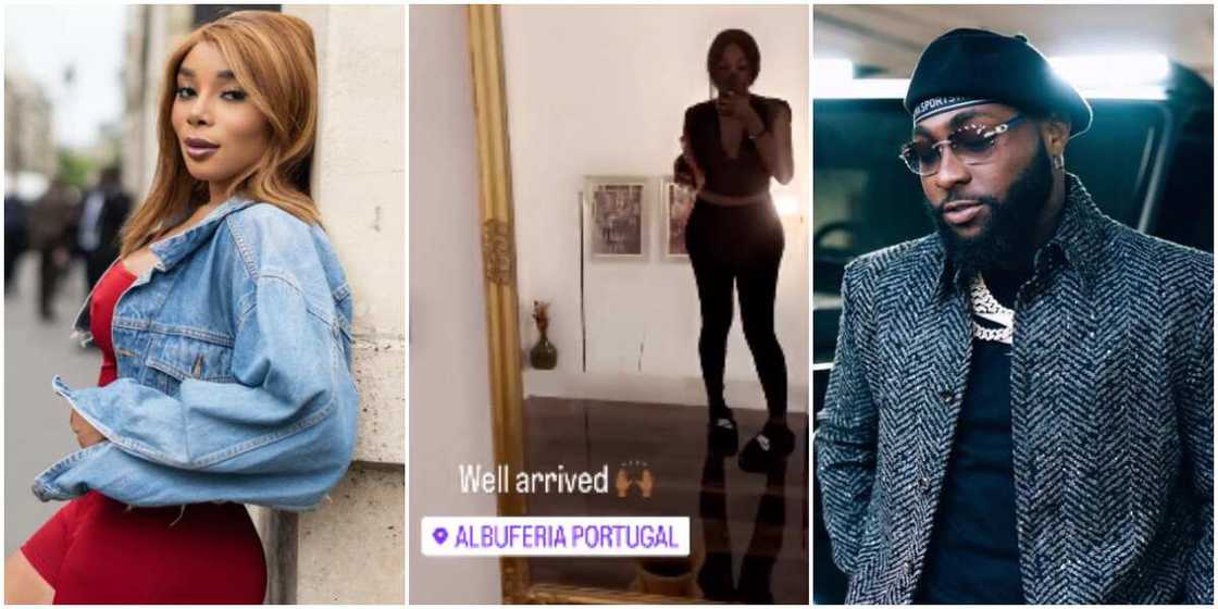 Davido's French model Ivanna Bay, Davido Davido's French model Ivanna Bay, Davido