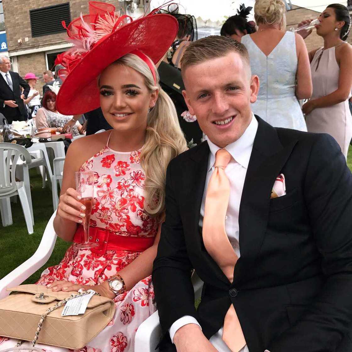 Megan Davison and Jordan Pickford Megan Davison and Jordan Pickford
