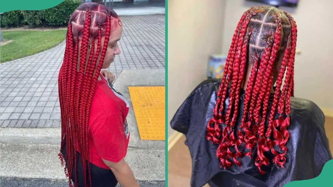 Red Coi Leray braids Red Coi Leray braids