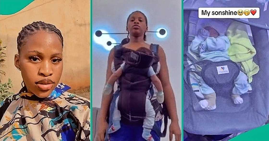Lady shows off cute baby she welcomed before first wedding anniversary Lady shows off cute baby she welcomed before first wedding anniversary