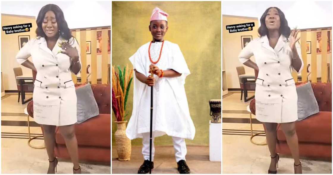 Photos of Nollywood actress Mercy Johnson and her son, Henry Photos of Nollywood actress Mercy Johnson and her son, Henry