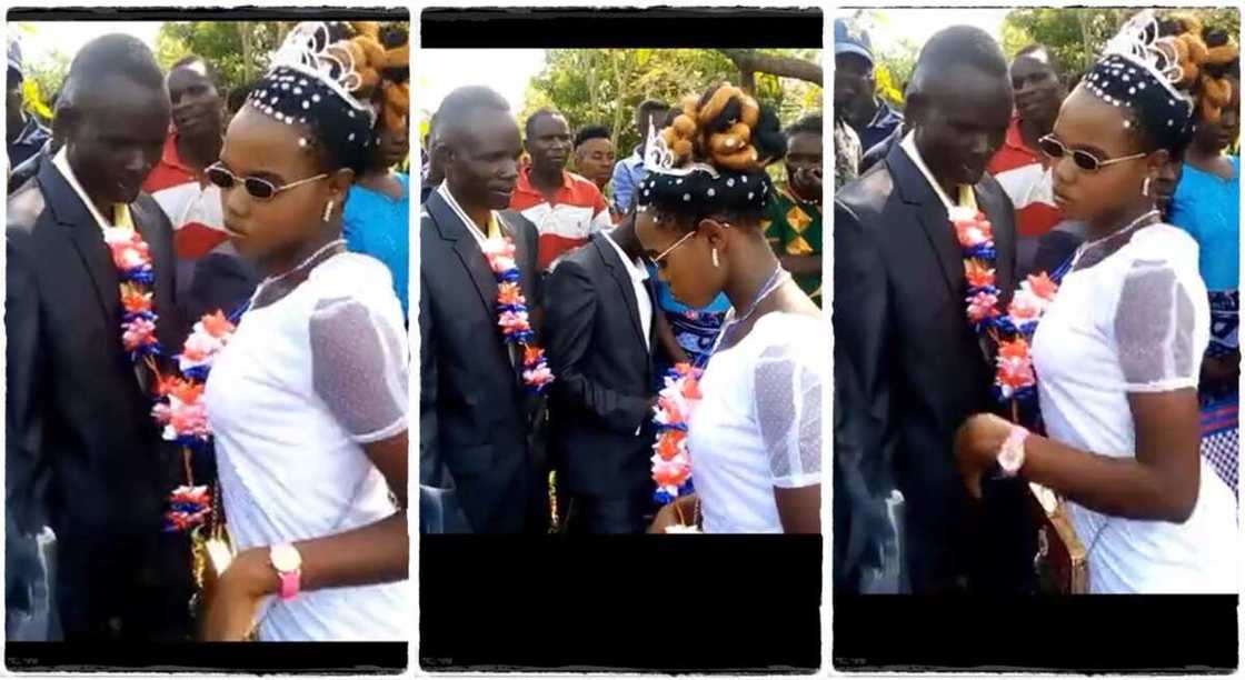 Photos of a bride and her groom during their wedding. Photos of a bride and her groom during their wedding.