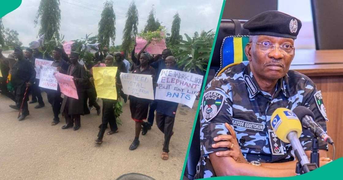 Pension: "We’ve Been Used & Dumped": Large Numbers of Retired Police Officers Protest in Plateau Pension: "We’ve Been Used & Dumped": Large Numbers of Retired Police Officers Protest in Plateau