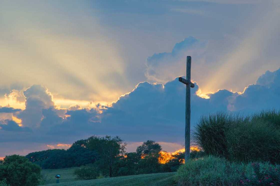 cross on hill