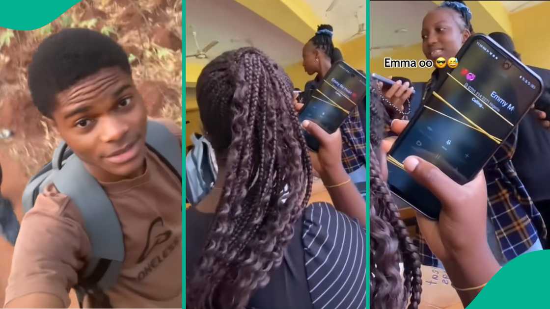 Nigerian man posts video of coursemate’s boyfriend contact name.