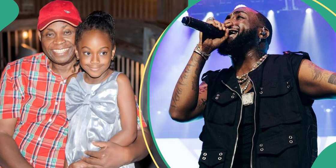 Davido's second daughter visits Nigeria for Christmas