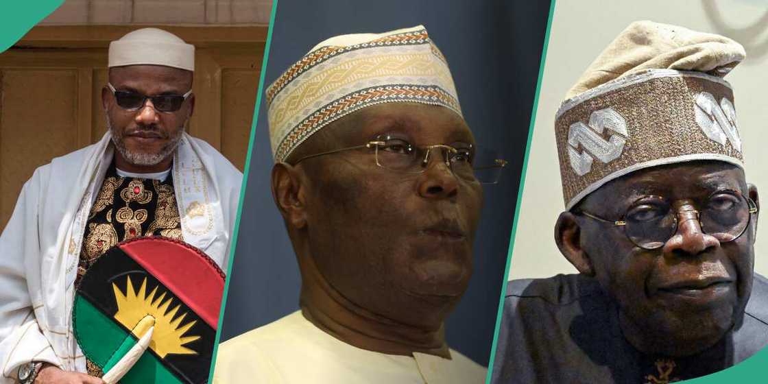 Nnamdi Kanu: Atiku urges Tinubu to consider "political resolution" Nnamdi Kanu: Atiku urges Tinubu to consider "political resolution"
